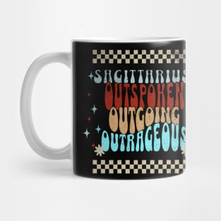 Sagittarius: Outgoing, Outspoken, Outrageous Sassy Zodiac Mug